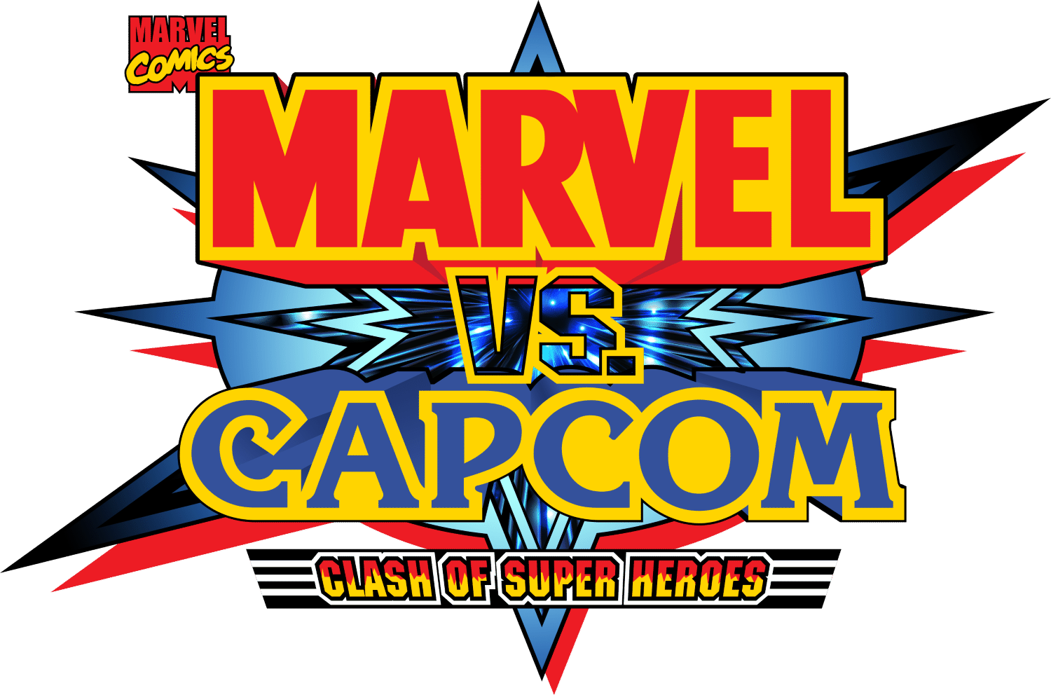Marvel vs. Capcom Clash of Super Heroes logo for Playstation